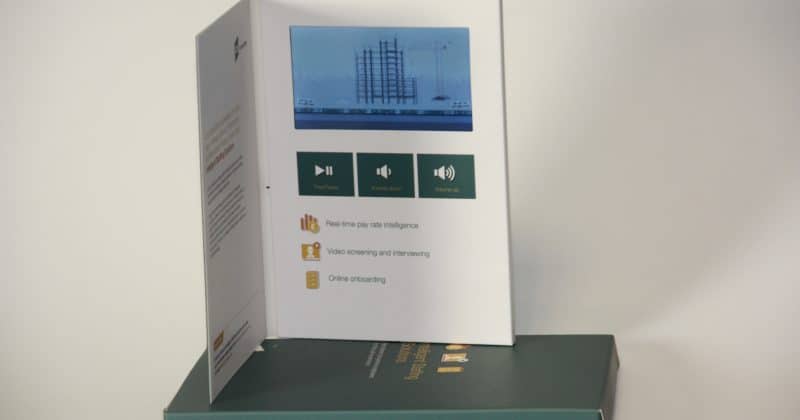 Video brochure with Logoed Presentation Box