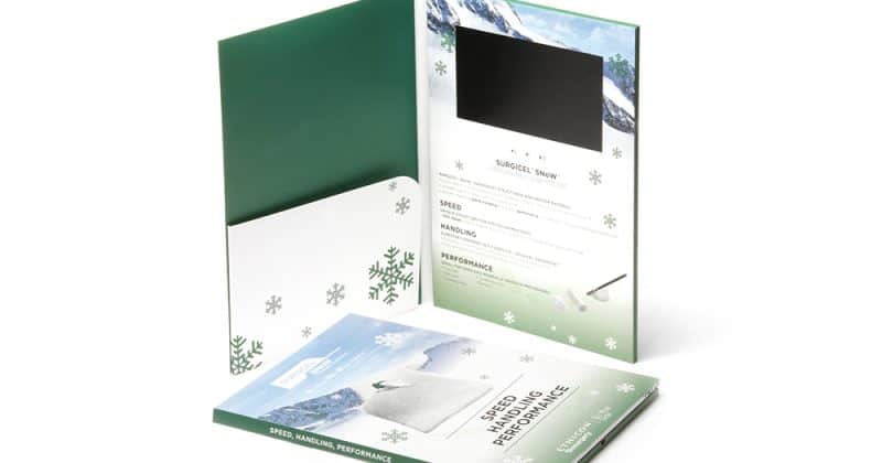 A4 Video Brochure with Inside Pocket