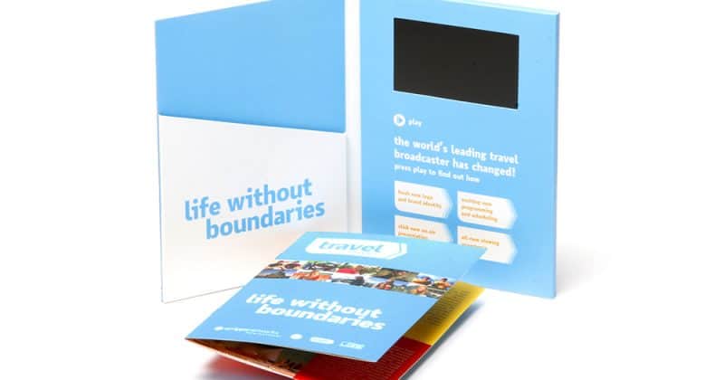 Video Brochure with Inside Pocket