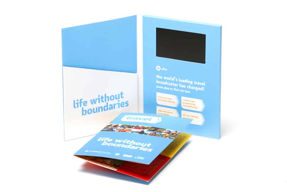 Video Brochure with Inside Pocket