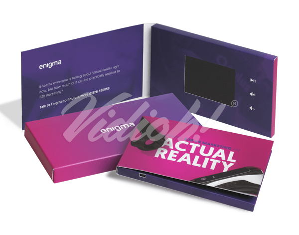 lcd video brochure card