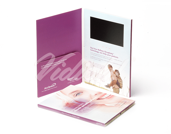 7.0 HD A4 Portrait Softback Video Brochure with Pocket & Softback Box - Them